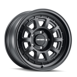 Mayhem 8303 Voyager 15x7 / 5x120 BP / 15mm Offset / 72.56mm Hub Matte Black Wheel