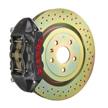 Load image into Gallery viewer, Brembo 10-15 Camaro V6 Rear GTS BBK 4 Piston Cast 365x28 1pc Rotor Drilled-Black HA