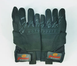 Granatelli X-Large Mechanics Work Gloves - Black w/Touch Screen Finger Tips & Granatelli Logo