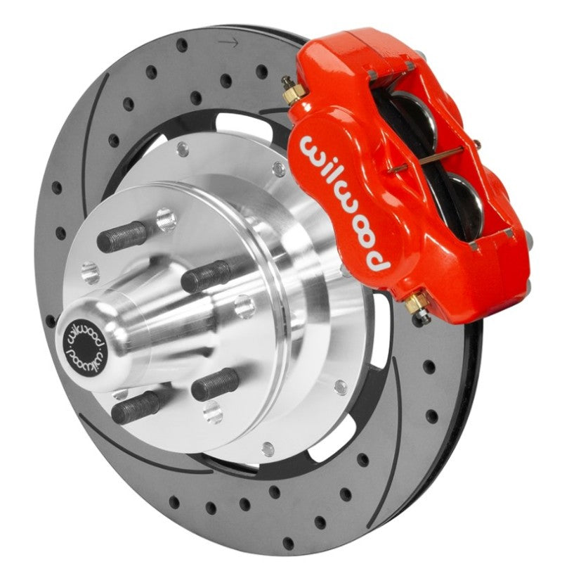 Wilwood Forged Dynalite Front Brake Kit 12.19in SRP Drilled/Slotted Rotor - Red