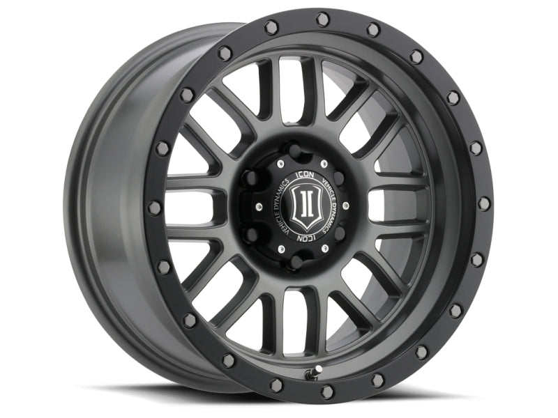 ICON Alpha 17x8.5 5x5 0mm Offset 4.75in BS 71.5mm Bore Titanium Wheel