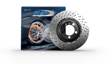 Load image into Gallery viewer, SHW 15-19 Ford Mustang Shelby GT350 (Up to 2/4/2019) Left Front Drilled LW Brake Rotor (FR3Z1125F)