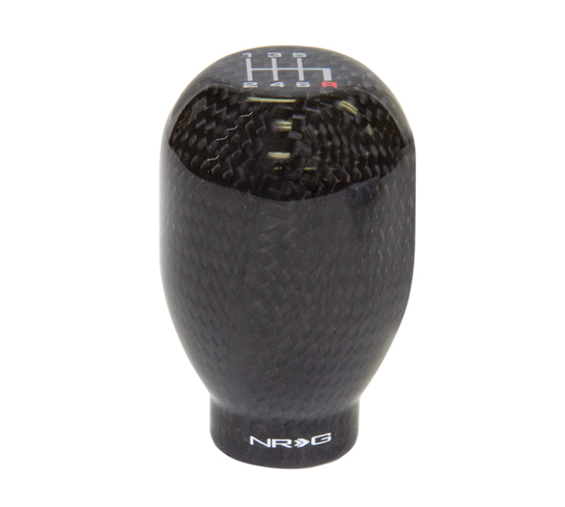 NRG Universal Shift Knob 42mm - Heavy Weight 480G / 1.1Lbs. - Black Carbon Fiber (6 Speed)