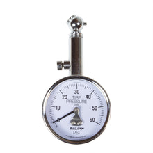 Load image into Gallery viewer, Autometer 60 PSi Peak/Hold Mechanical Tire Pressure Gauge