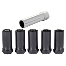 Load image into Gallery viewer, McGard Wheel Lock Nut Set - 5pk. (Tuner / Cone Seat) 1/2-20 / 13/16 Hex / 1.60in. Length - Black