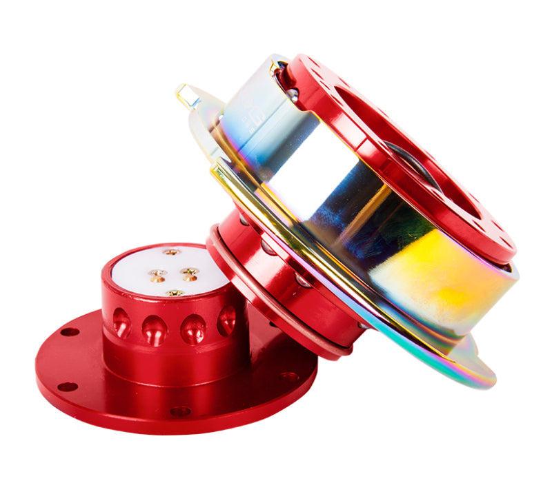 NRG Quick Release Gen 2.5 - Red Body / Neochrome Ring