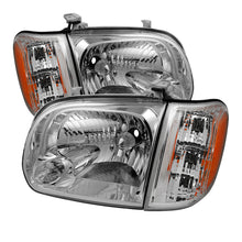 Load image into Gallery viewer, Xtune Toyota Tundra Double Cab 05-06 OEM Style Headlights &amp; Corner Lights Chrome HD-JH-TTUN05-AM-C