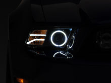 Load image into Gallery viewer, Raxiom 13-14 Ford Mustang LED Halo Projector Headlights- Black Housing (Clear Lens)