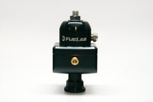 Load image into Gallery viewer, Fuelab 555 High Pressure Adjustable FPR Blocking 25-65 PSI (1) -8AN In (2) -8AN Out - Black