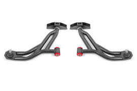 BMR 10-14 Ford Mustang Adj. Lower A-Arms Delrin/Rod End w/ 19mm STD. Ball Joint - Black Hammertone