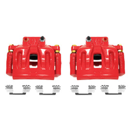 Power Stop 12-17 Chrysler 300 Front Red Calipers w/Brackets - Pair