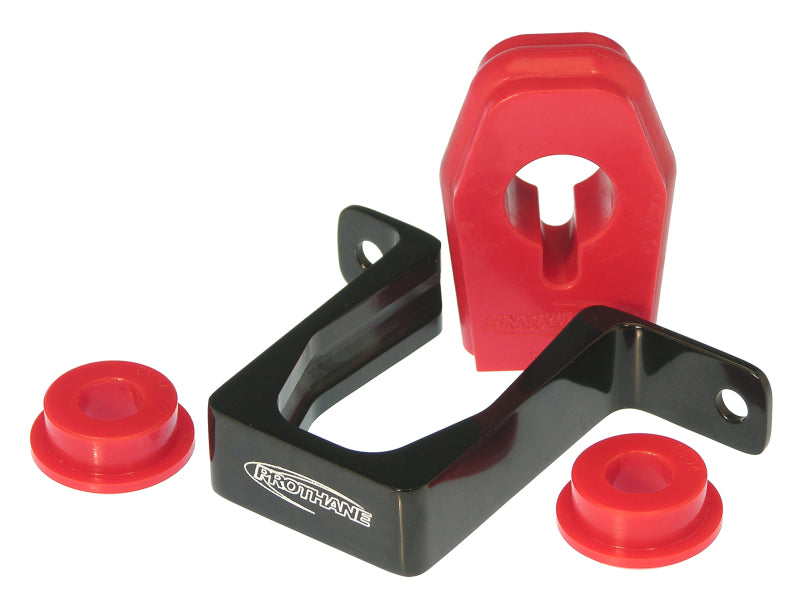 Prothane Ford Mustang Shifter Bushings w/ Billet Bracket - Red