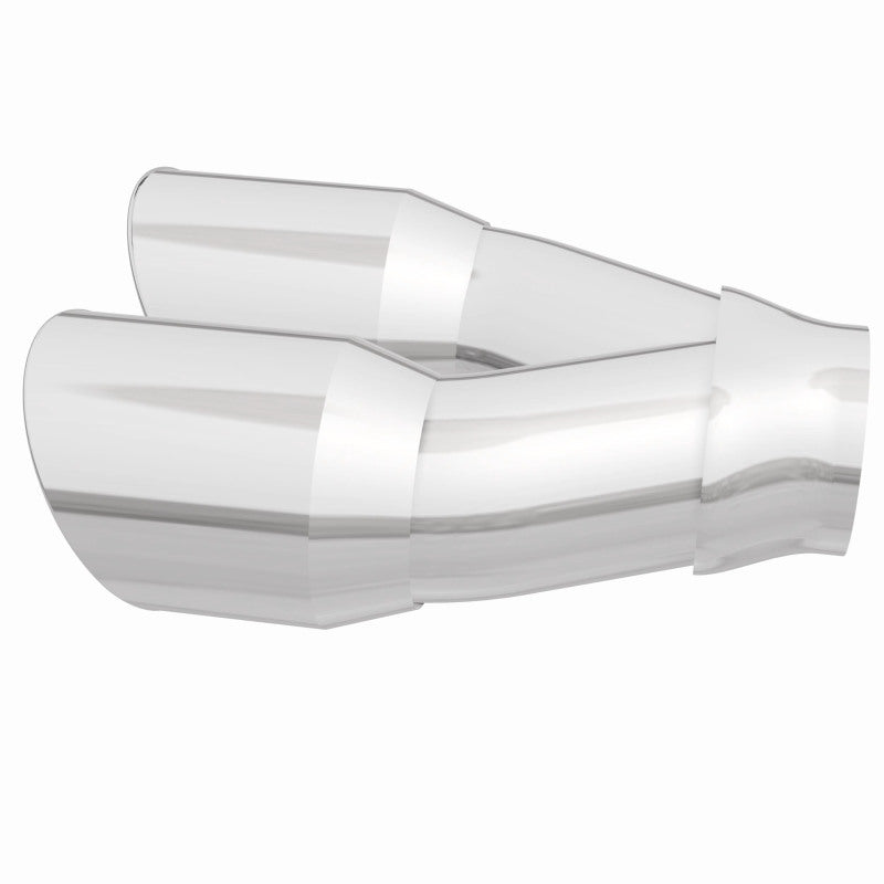 MagnaFlow Double Wall 3in Dual Round Polished Tip 2.25in Inlet