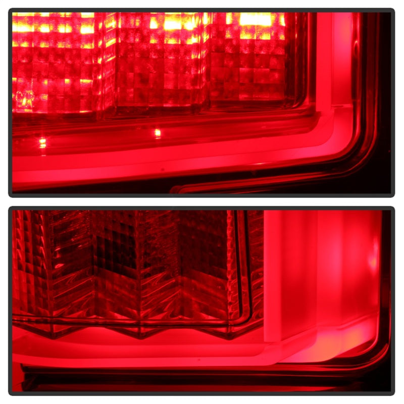 Spyder 18-19 Ford F-150 (w/o Blind Spot Sensor) LED Tail Lights - Red Clear (ALT-YD-FF15018-LED-RC)