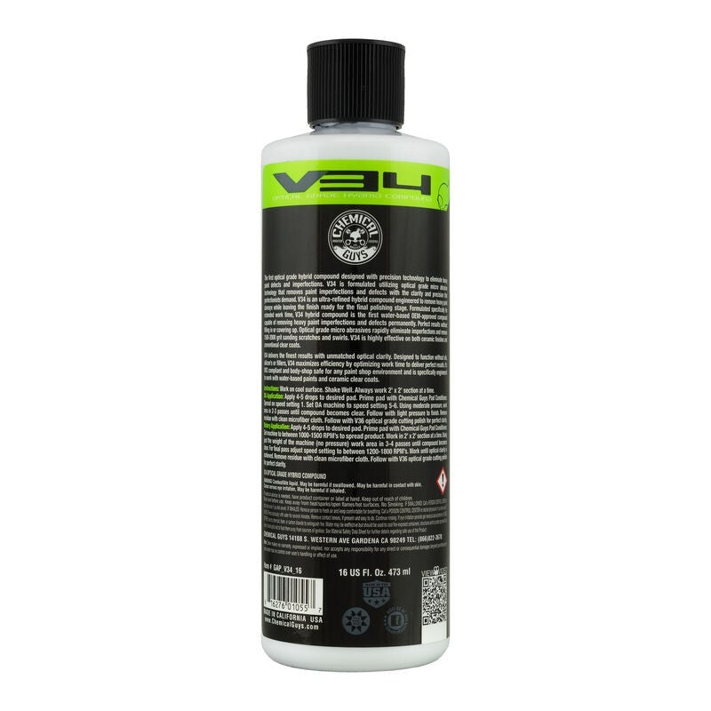 Chemical Guys V34 Optical Grade Hybrid Compound - 16oz