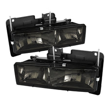 Load image into Gallery viewer, Xtune Chevy Suburban 88-98 Crystal Headlights Smoke HD-JH-CCK88-SM