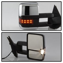 Load image into Gallery viewer, xTune Chevy Silverado 07-13 Heated Amber LED Signal Mirrors Chrome MIR-CSIL07S-G3C-PWH-AM-SET