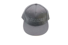 Load image into Gallery viewer, BLOX Racing Snapback Cap Black with Black Logo - Blox Racing - New Style Flat Bill