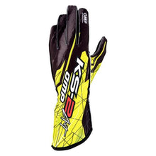 Load image into Gallery viewer, OMP KS-2 Art Gloves Black/Yellow - Size 6 (For Children)