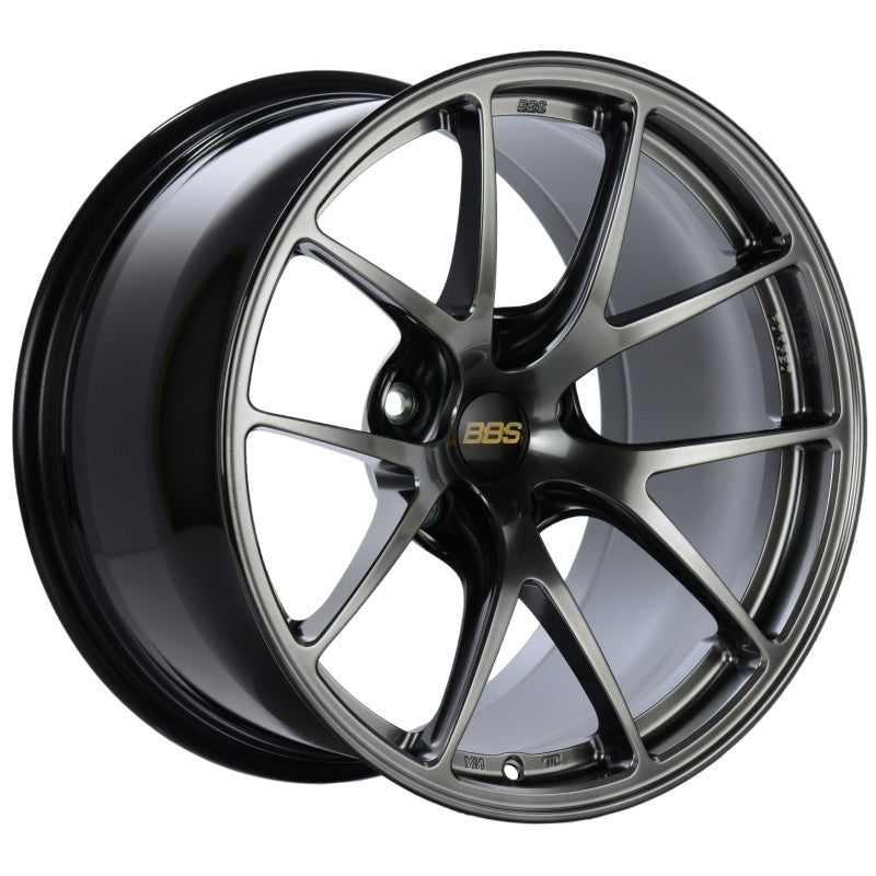 BBS RI-A 18x9 5x112 ET38 Diamond Black Wheel -82mm PFS/Clip Required