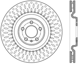 StopTech Premium High Carbon 13-14 Ford Mustang/Shelby GT500 Left Front Disc Slotted Brake Rotor