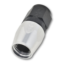 Load image into Gallery viewer, Russell Performance -6 AN Black/Silver Straight Full Flow Hose End