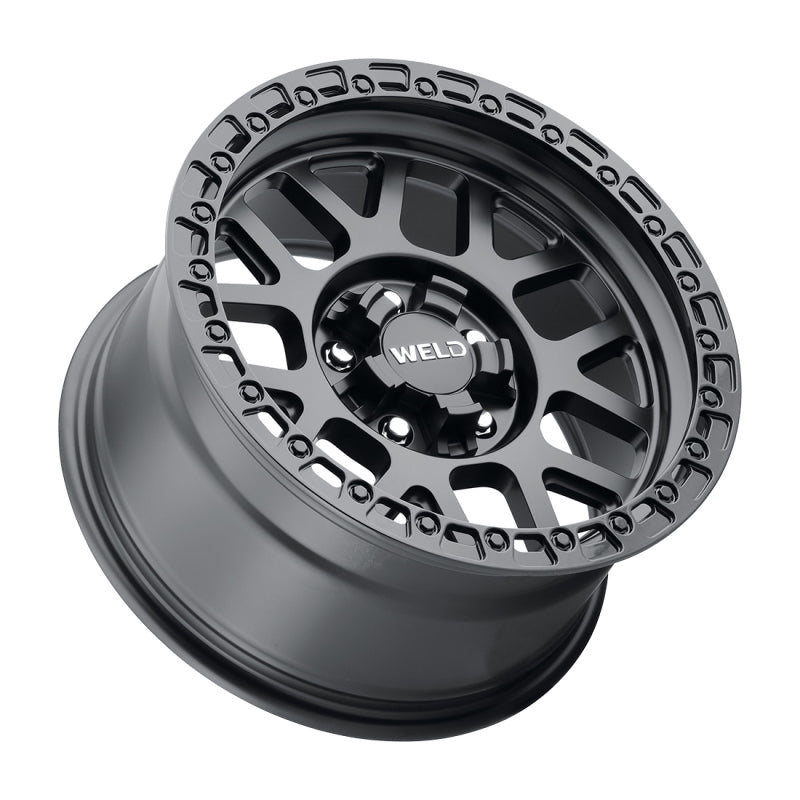 Weld Off-Road W104 17X9.0 Cinch 6X135 6X139.7 ET-12 BS4.50 Satin Black Gloss Black 106.1