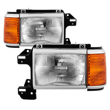 Load image into Gallery viewer, xTune Ford Bronco F150 F250 F350 F450 1987-1991 OEM Style Headlights - Chrome HD-JH-FB87-OE-C