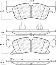 Load image into Gallery viewer, StopTech 11-20 Jeep Grand Cherokee Street Select Front Brake Pads