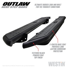 Load image into Gallery viewer, Westin 15-20 Ford F-150 SuperCab / 17-20 F-250/350 SuperCab Outlaw Nerf Step Bars - Textured Black