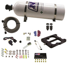 Load image into Gallery viewer, Nitrous Express Q-Jet/Holley Spread Bore Hitman Plus Nitrous Kit (50-200HP) w/15lb Bottle