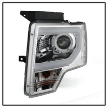 Load image into Gallery viewer, Spyder Ford F150 09-14 Projector Headlights Halogen Model- Light Bar DRL Chrm PRO-YD-FF15009-LBDRL-C