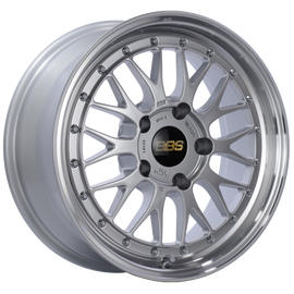 BBS LM 17x7.5 5x130 ET28 CB71.6 Diamond Silver Center Diamond Cut Lip Wheel