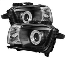 Load image into Gallery viewer, Spyder Chevy Camaro 10-13 Projector Headlights Dual Halo LED Halo Blk High/ PRO-YD-CCAM2010-HL-BK