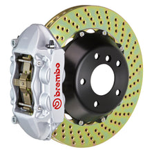 Load image into Gallery viewer, Brembo 15-18 M3 Excl CC Brakes Rr GT BBK 4Pis Cast 380x28 2pc Rotor Drilled-Silver