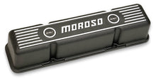 Load image into Gallery viewer, Moroso Chevrolet Small Block Valve Cover - 3.5in - Black Finished Aluminum - Pair