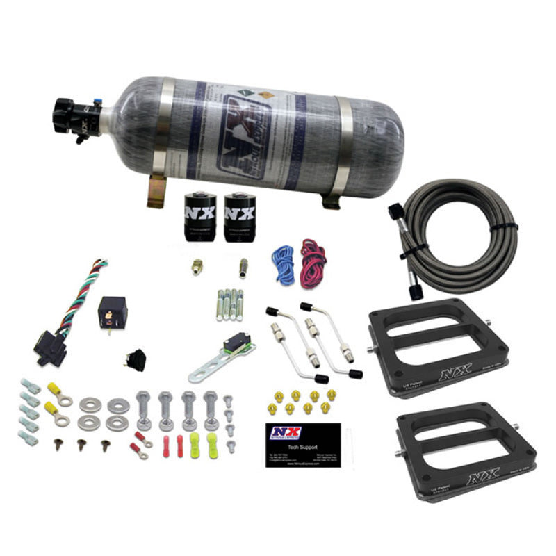 Nitrous Express Dual Dom/Gas Nitrous Kit (100-500HP) w/Composite Bottle