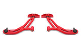 BMR 10-14 Ford Mustang / Shelby GT500 Non-Adj. Lower A-Arms (Poly/Delrin) - Red