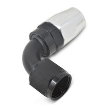 Load image into Gallery viewer, Russell Performance -12 AN Black/Silver 90 Degree Full Flow Hose End