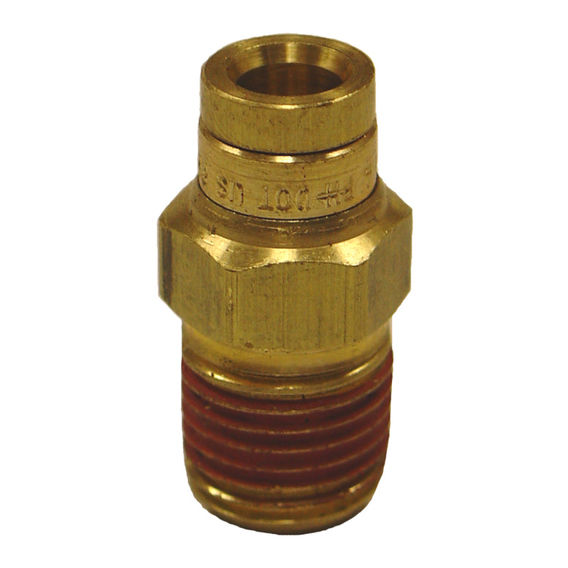 Firestone Male Connector 3/8in. Push-Lock x 1/4in. NPT Brass Air Fitting - 25 Pack (WR17603104)