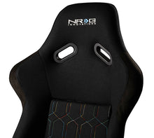 Load image into Gallery viewer, NRG FRP Bucket Seat (Black w/ Multi Color Geometric Pattern) - Large