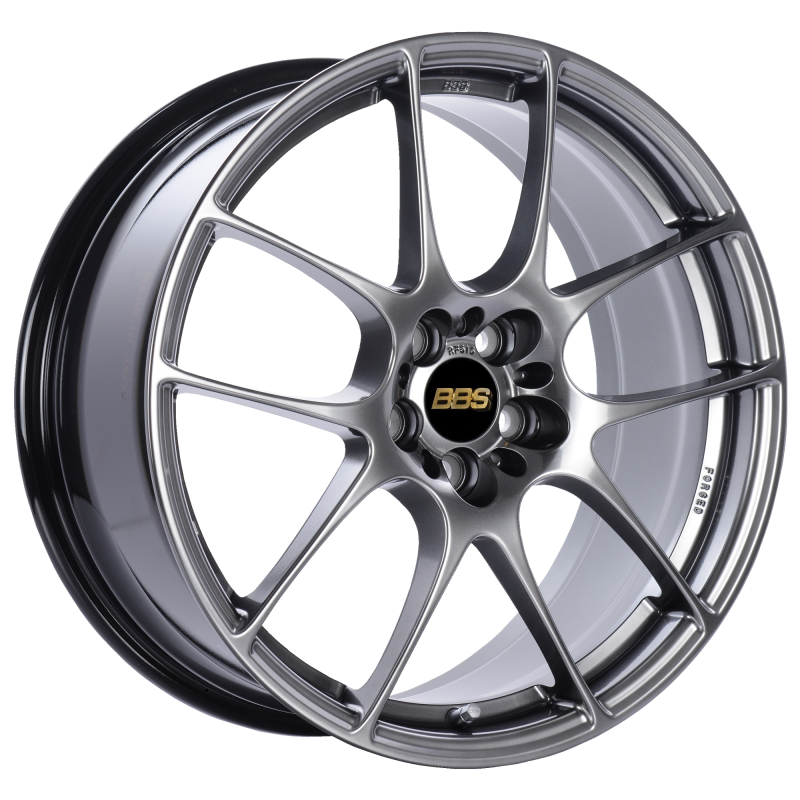 BBS RF 18x8 5x114.3 ET43 Diamond Black Wheel -82mm PFS/Clip Required